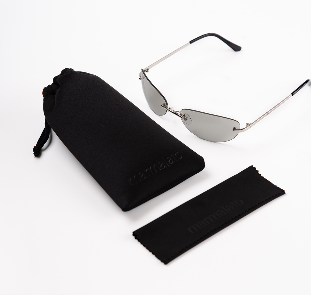 Очки с чехлом Мармалато, цвет Прозрачный-серебро #7