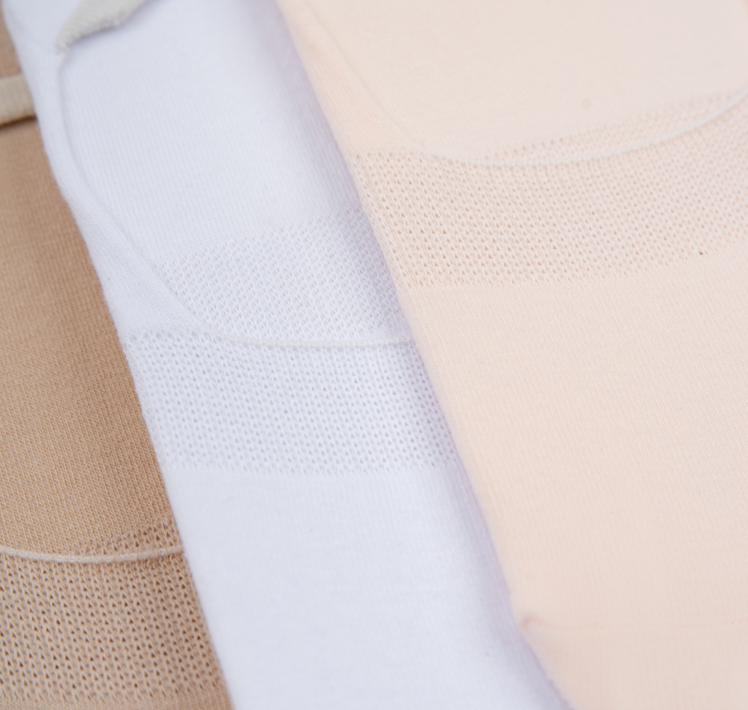 Носки (3 пары) Мармалато, цвет белый-бежевый-розовый #2