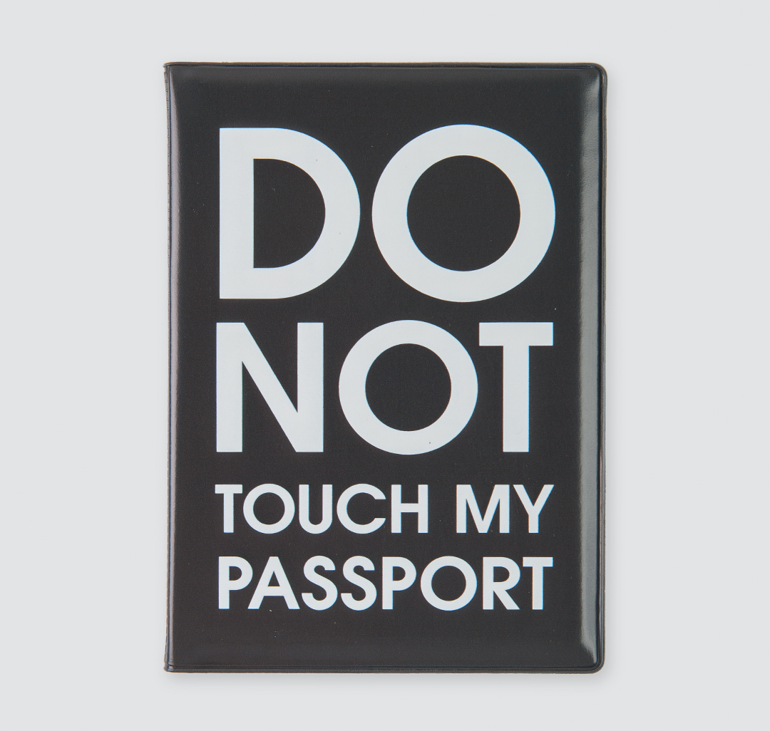 Обложка для паспорта Мармалато, цвет черный-белый #1
