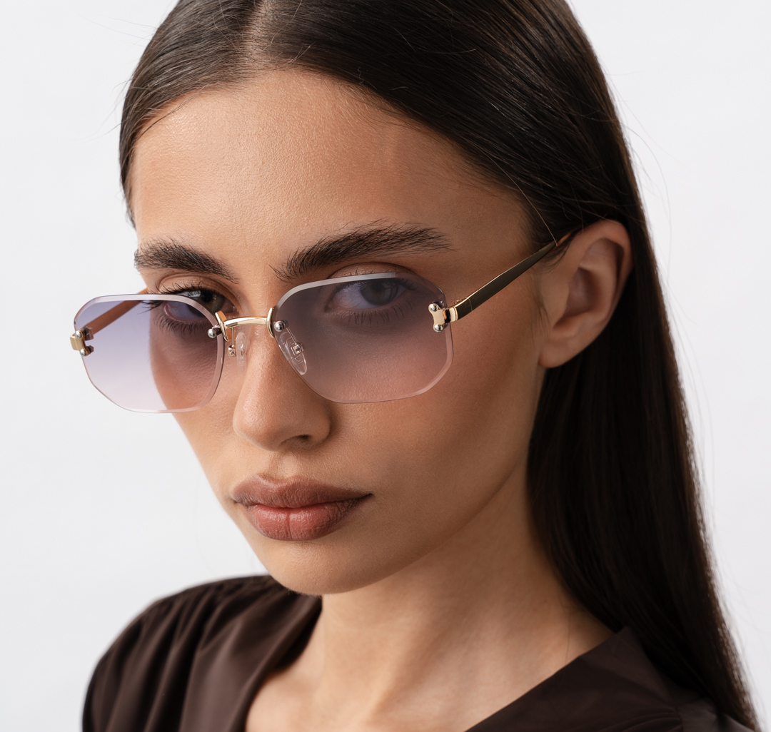 Очки с чехлом Мармалато, цвет серый-золото-мультиколор #1