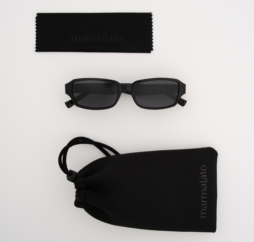 Очки с чехлом Мармалато, цвет черный-золото #6
