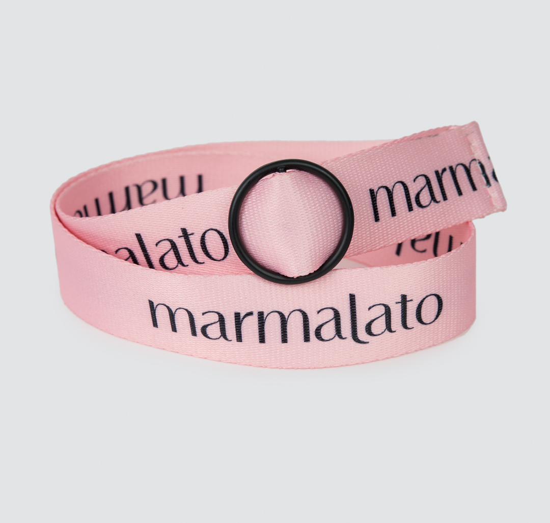 Женский ремень Мармалато, цвет Розовый-черный-матовый черный #1