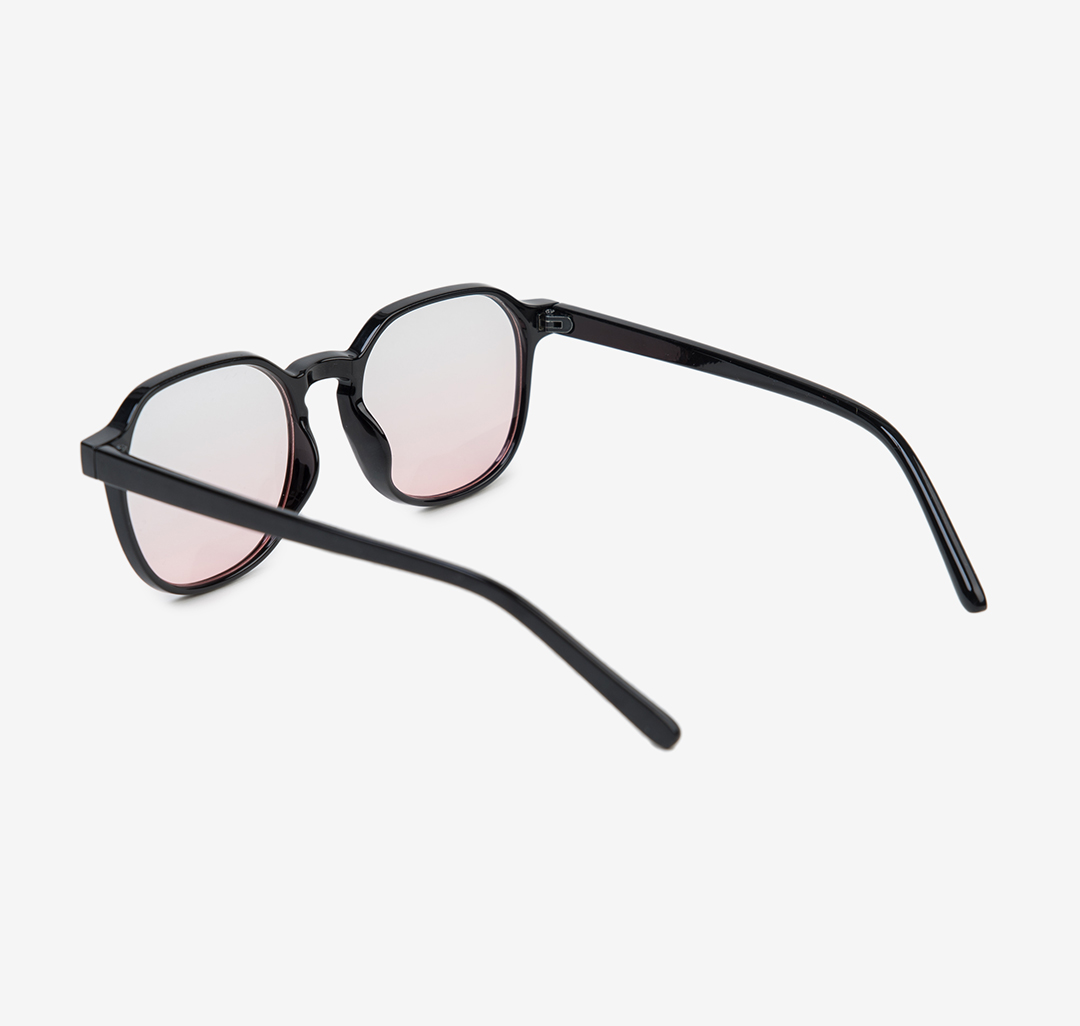 Очки с чехлом Мармалато, цвет Черный-прозрачный-розовый #5