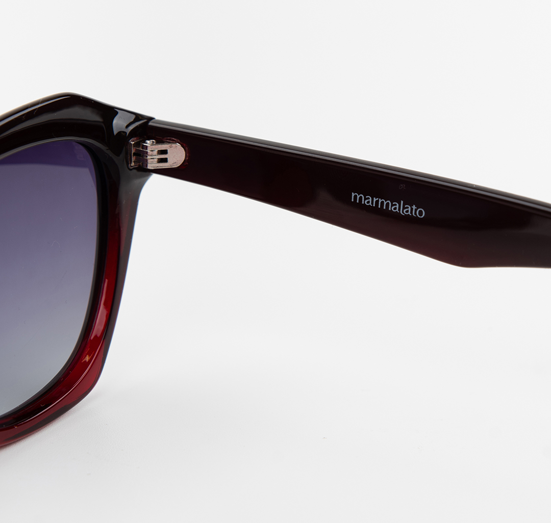 Очки с чехлом Мармалато, цвет черный-винный #6