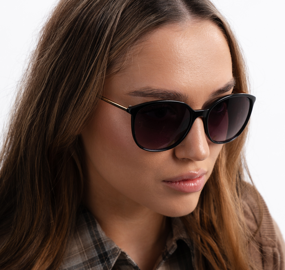 Очки с чехлом Мармалато, цвет Черный-золото #1