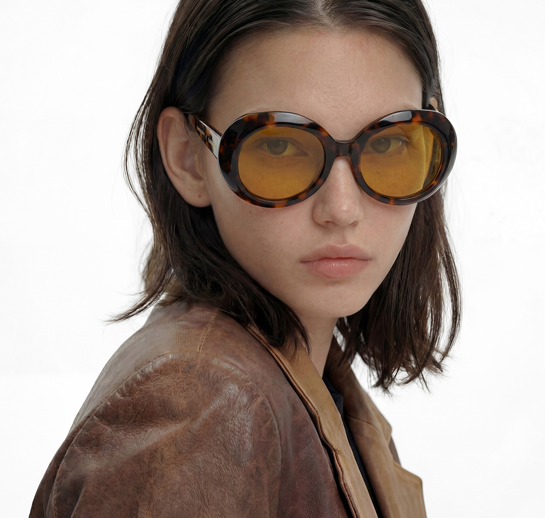 Очки с чехлом Мармалато, цвет темно-коричневый-коричневый #6