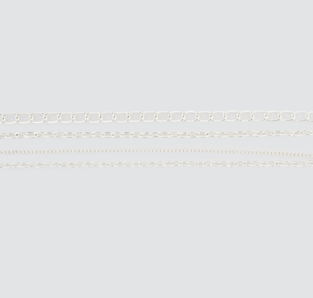 Набор браслетов (4 шт) Мармалато, цвет Серебро #1