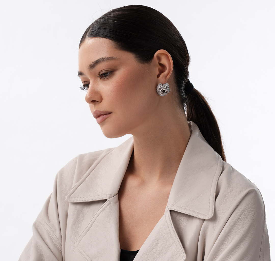 Серьги Мармалато, цвет серебро-прозрачный #3