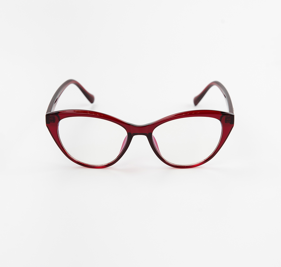 Очки имиджевые прозрачные-винные Мармалато, цвет прозрачный-винный #3