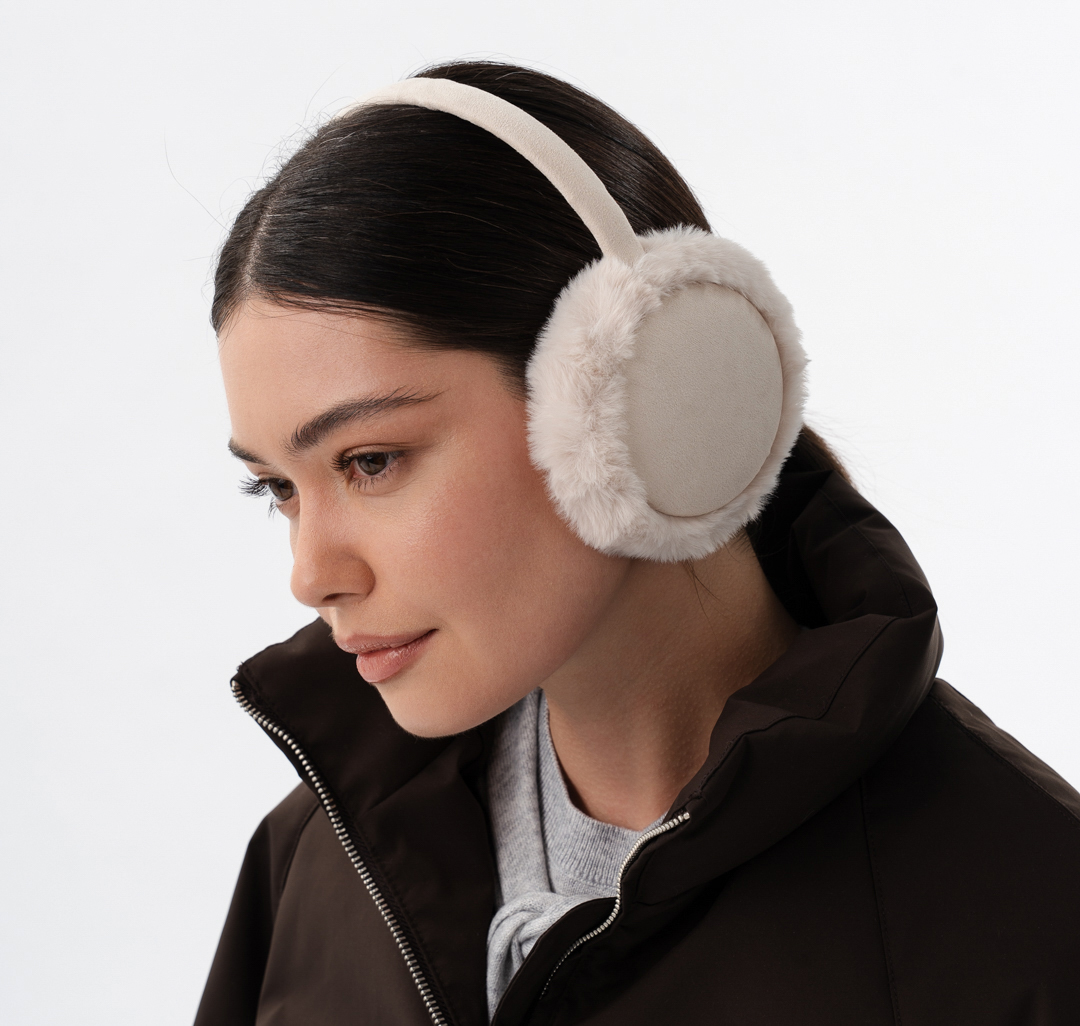 Наушники меховые Мармалато, цвет светло-бежевый #2