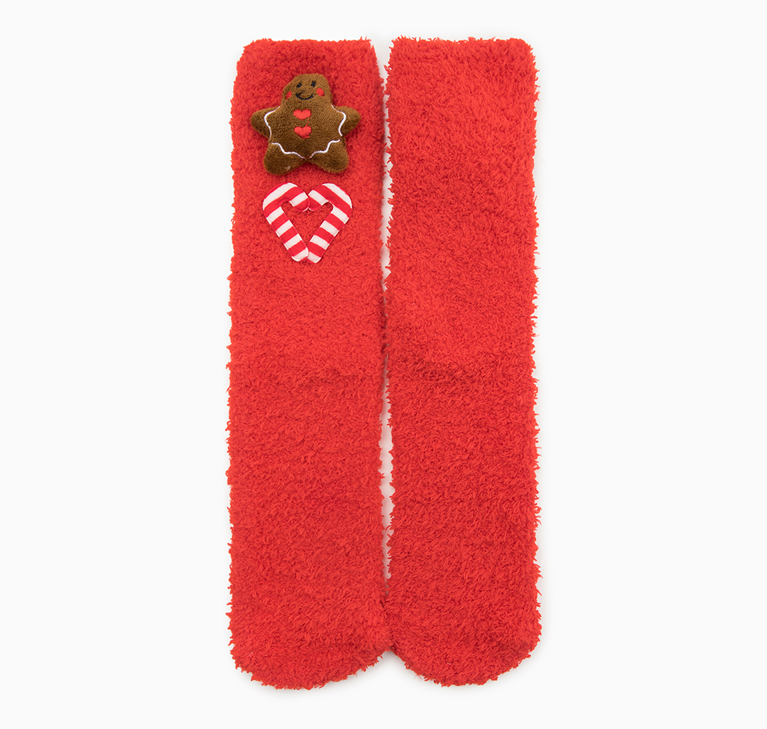 Носки (1 пара) Мармалато, цвет Красный-коричневый-белый #1