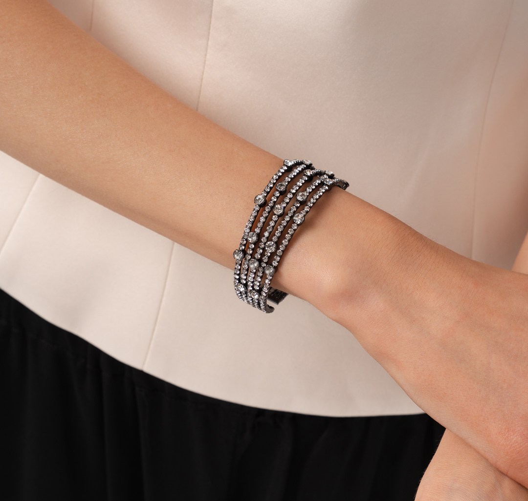 Браслет Мармалато, цвет Черный-прозрачный #3