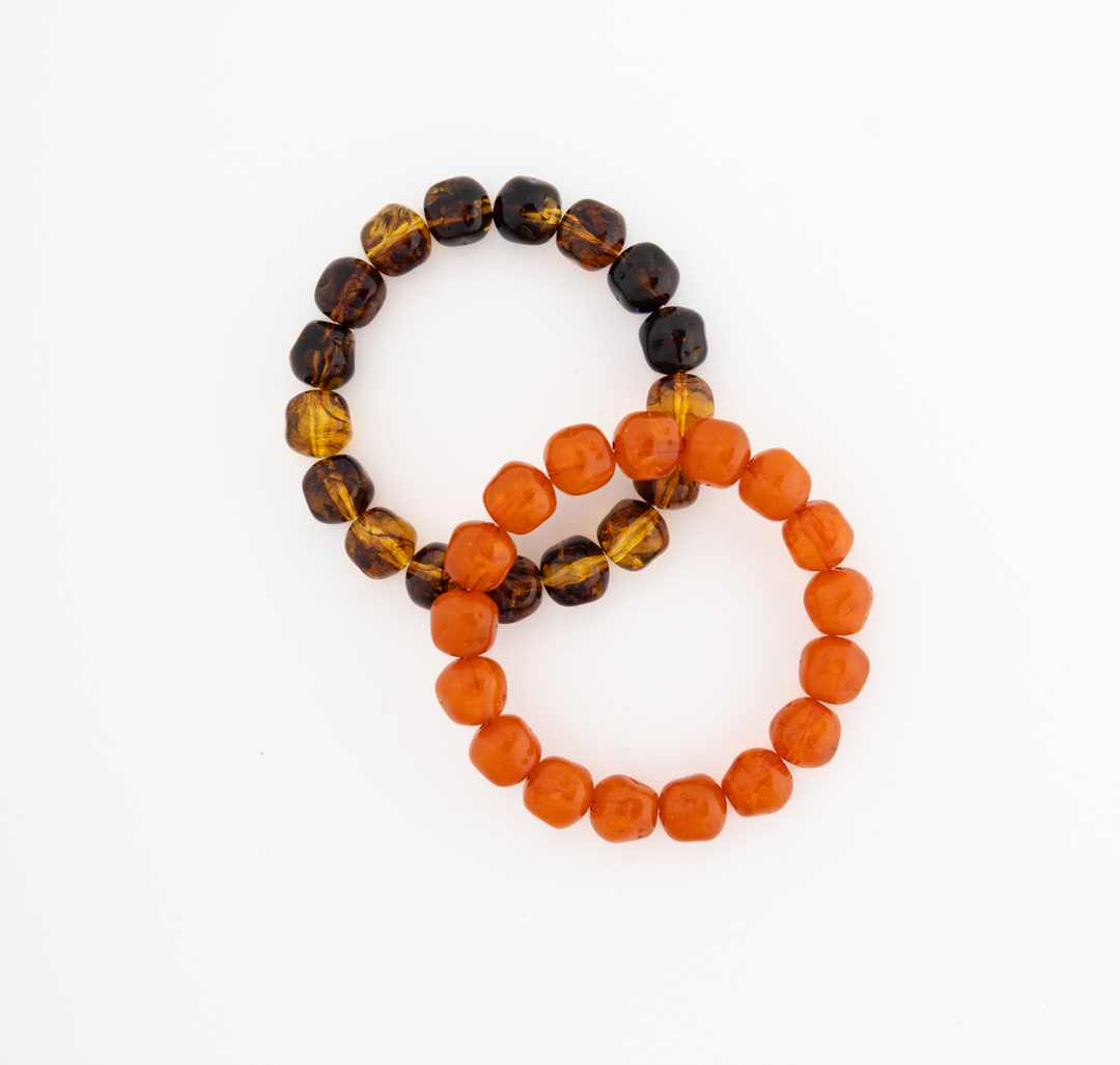 Набор браслетов (2 шт) Мармалато, цвет коричневый-оранжевый #3