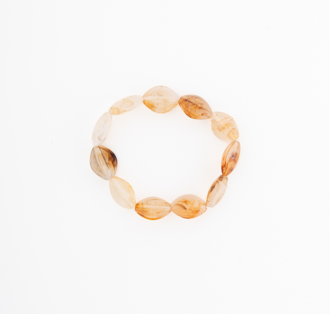 Браслет Мармалато, цвет молочный-бежевый-коричневый #4