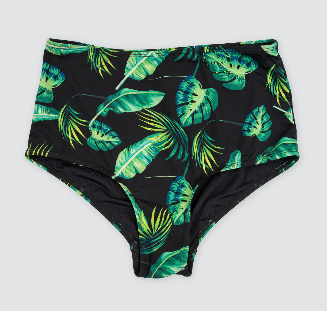 Женские купальные плавки Мармалато, цвет Зеленый-черный #5