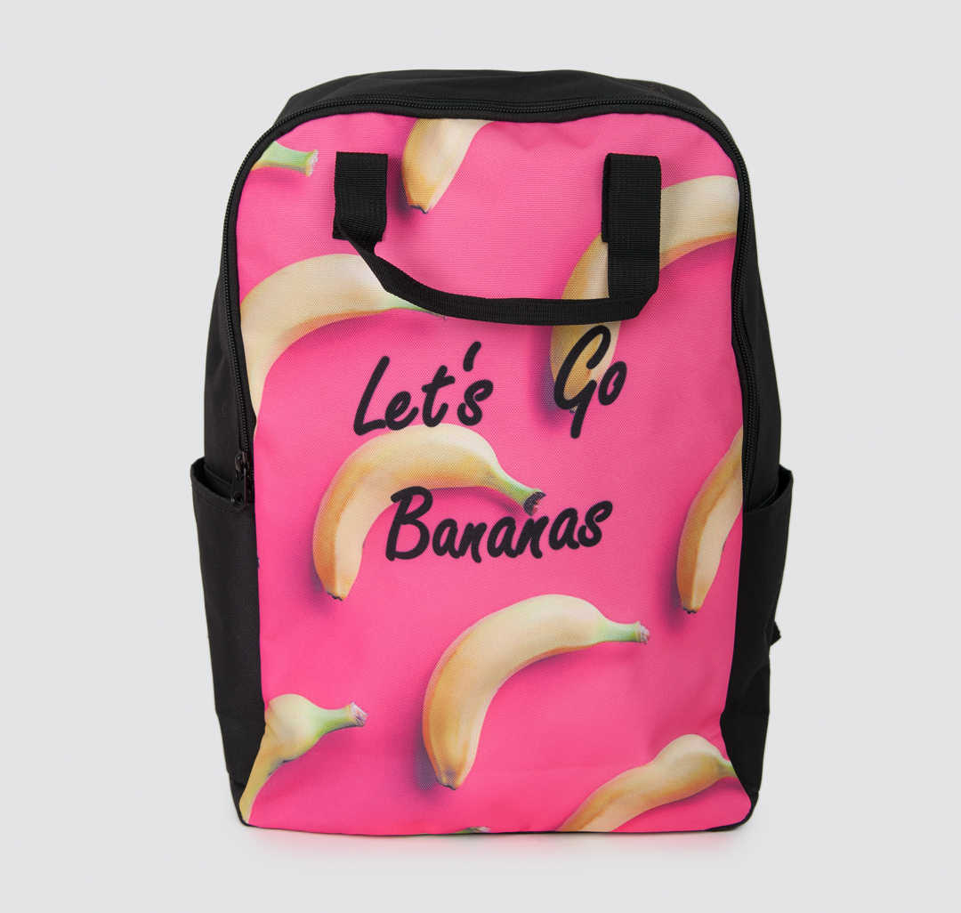 Рюкзак \'Lets go bananas\' Мармалато, цвет черный-розовый-желтый #1