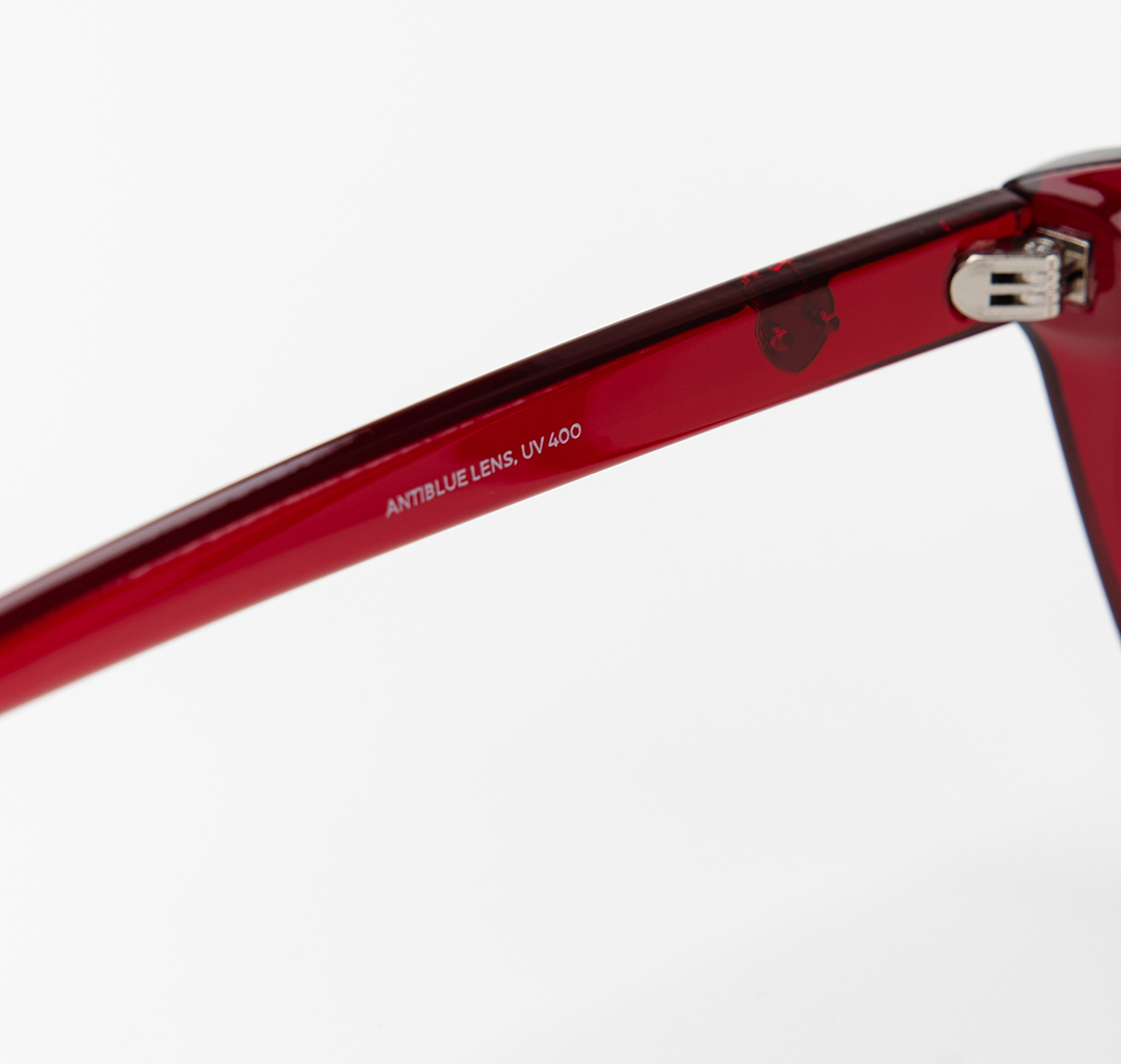 Очки имиджевые прозрачные-винные Мармалато, цвет прозрачный-винный #7