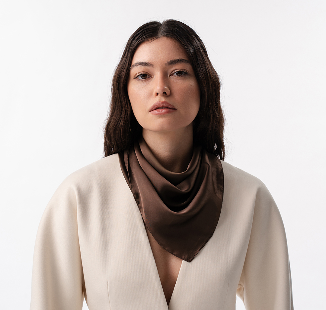 Платок Мармалато, цвет шоколадный #1