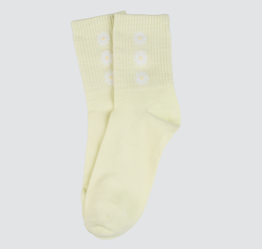 Носки Мармалато, цвет Светло-зеленый-белый-желтый #1