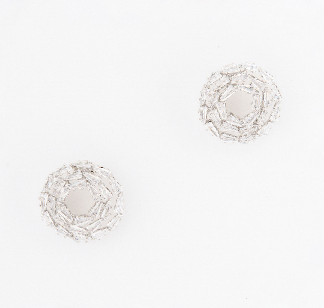 Серьги Мармалато, цвет Серебро-прозрачный #1