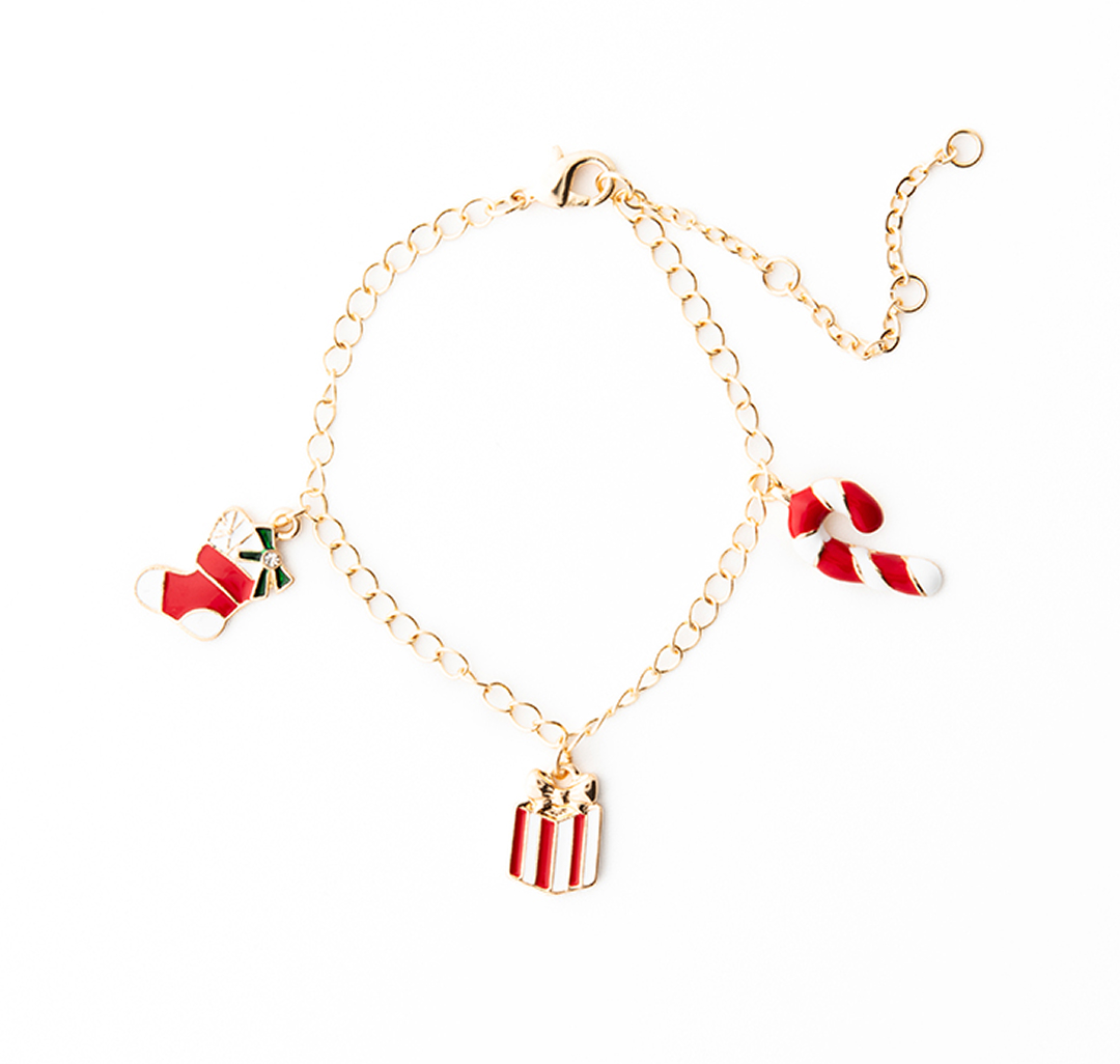 Браслет Мармалато, цвет Золото-красный-белый #1