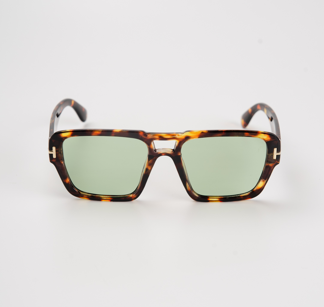 Очки с чехлом Мармалато, цвет черный-зеленый-золото #3