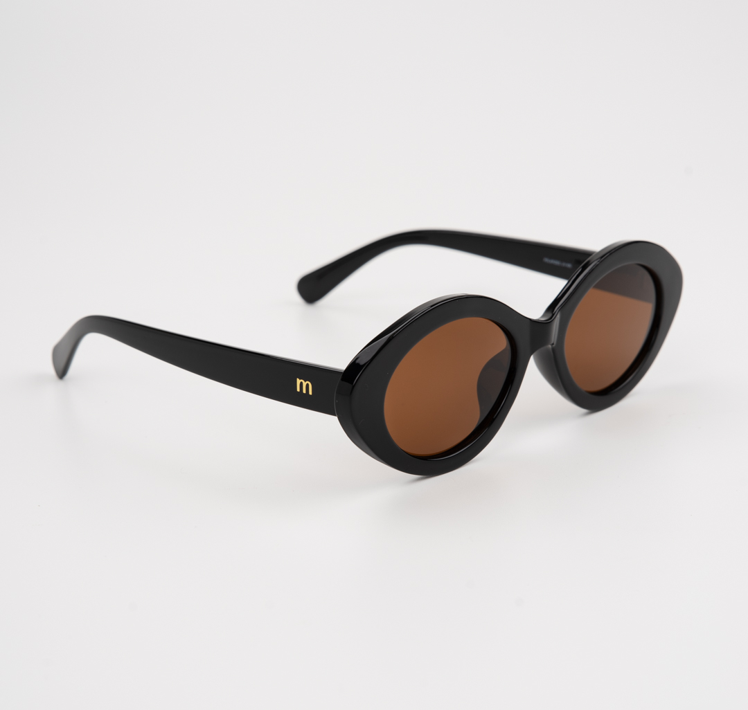 Очки с чехлом Мармалато, цвет черный-коричневый-золото #4