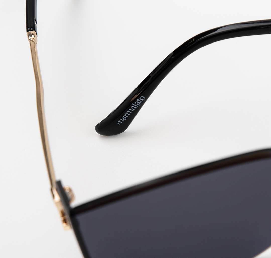 Очки с чехлом Мармалато, цвет черный-золото #7