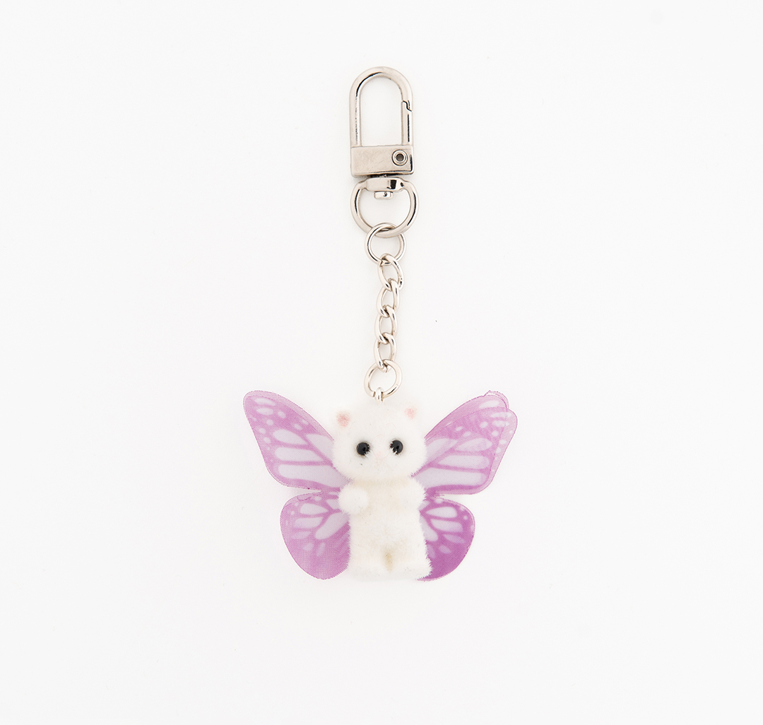 Брелок Мармалато, цвет белый-розовый-серебро #1