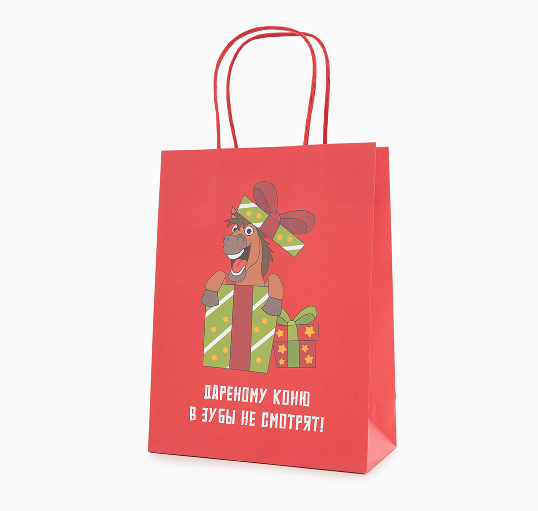 Подарочный пакет Мармалато, цвет Красный-зеленый-мультиколор #1