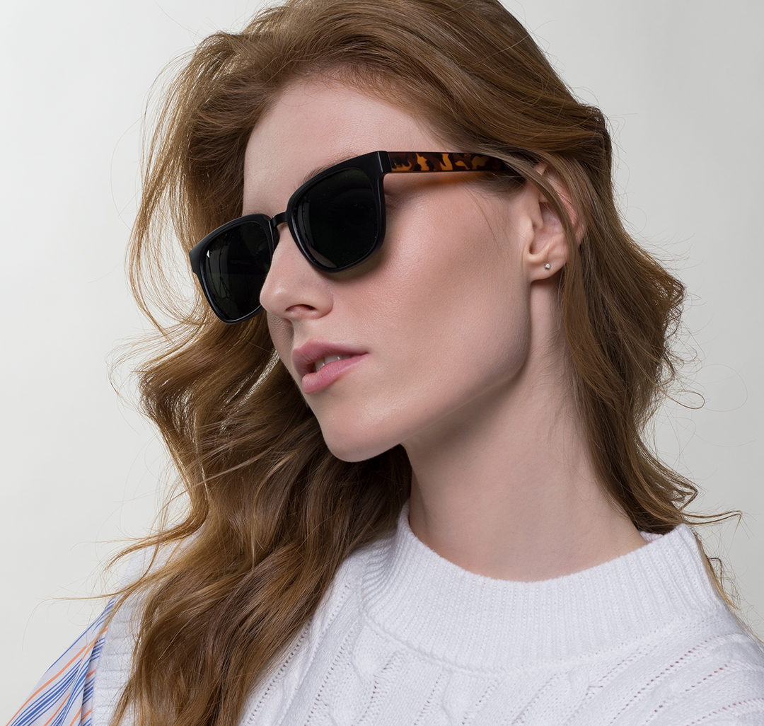 Очки солнцезащитные с поляризацией матовые черные-коричневые Мармалато, цвет матовый черный-коричневый #2