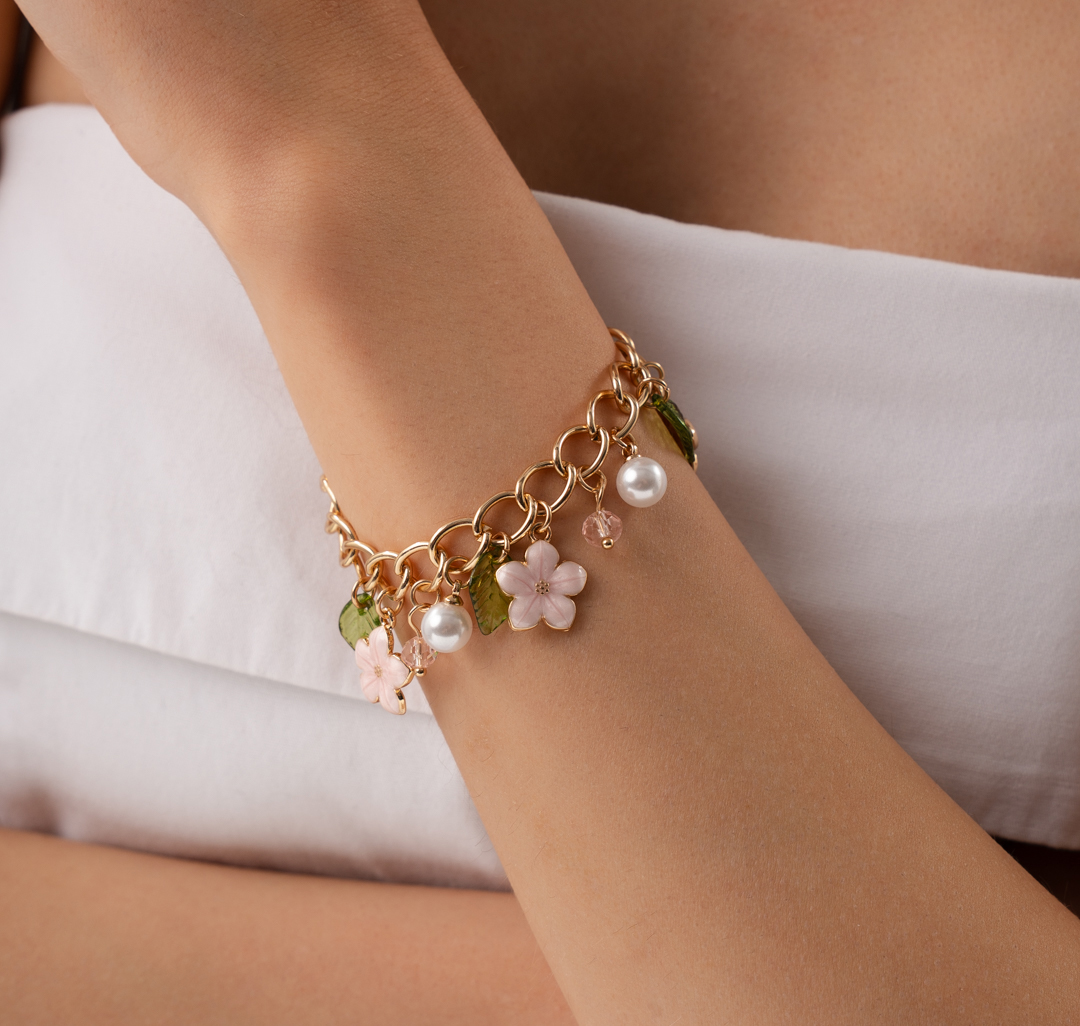 Браслет Мармалато, цвет золото-розовый-мультиколор #3