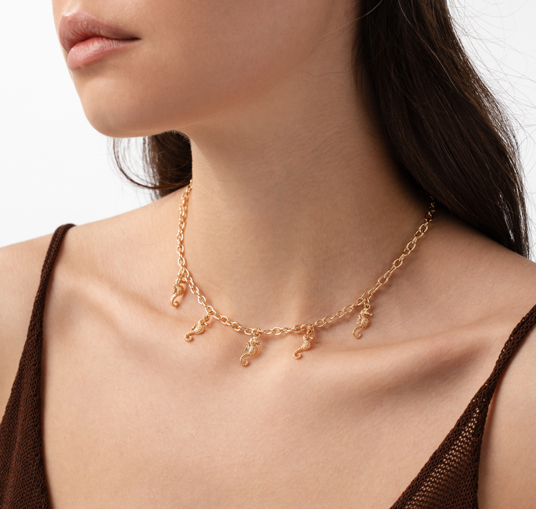 Колье Мармалато, цвет золото #1