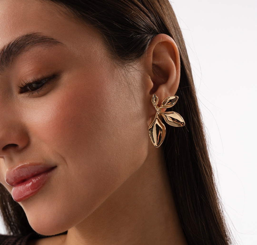 Серьги Мармалато, цвет золото #1