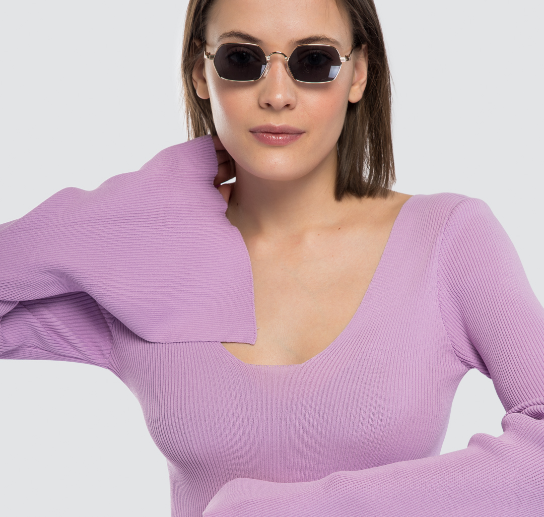 Женские квадратные солнцезащитные очки Мармалато, цвет Черный-золото #1