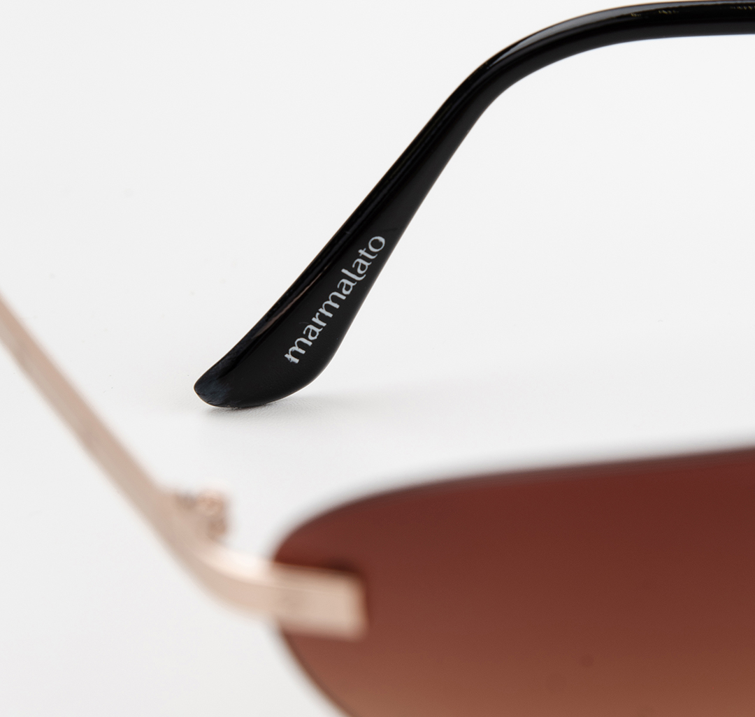 Очки с чехлом Мармалато, цвет светло-коричневый-золото #6