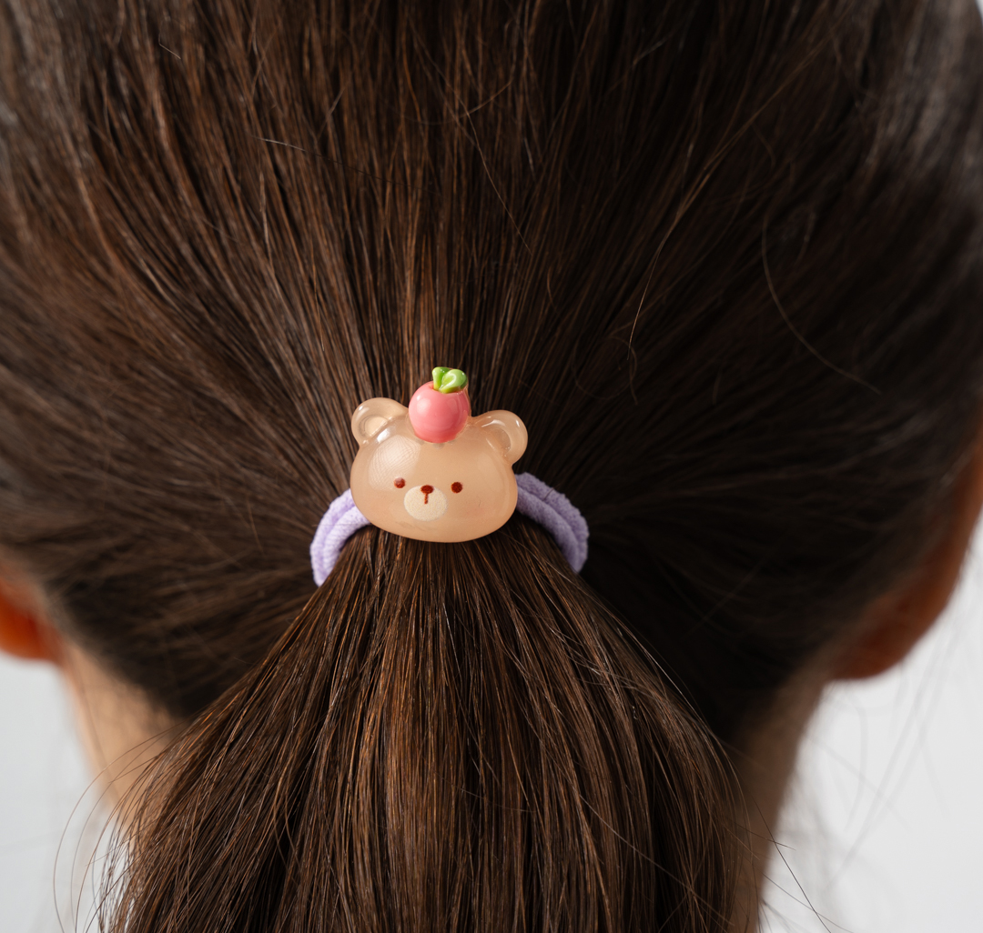 Набор резинок (2 шт) Мармалато, цвет лавандовый-бежевый-мультиколор #2