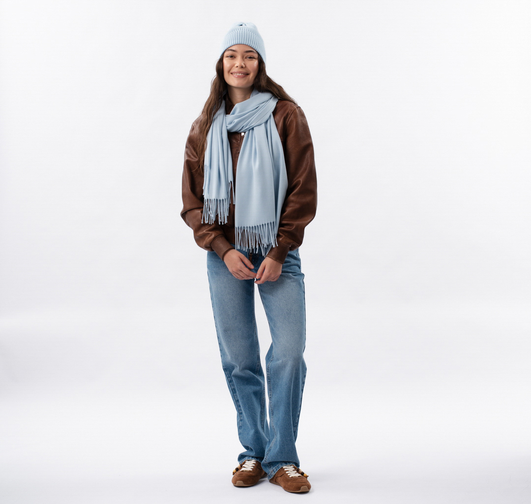 Палантин Мармалато, цвет светло-голубой #2