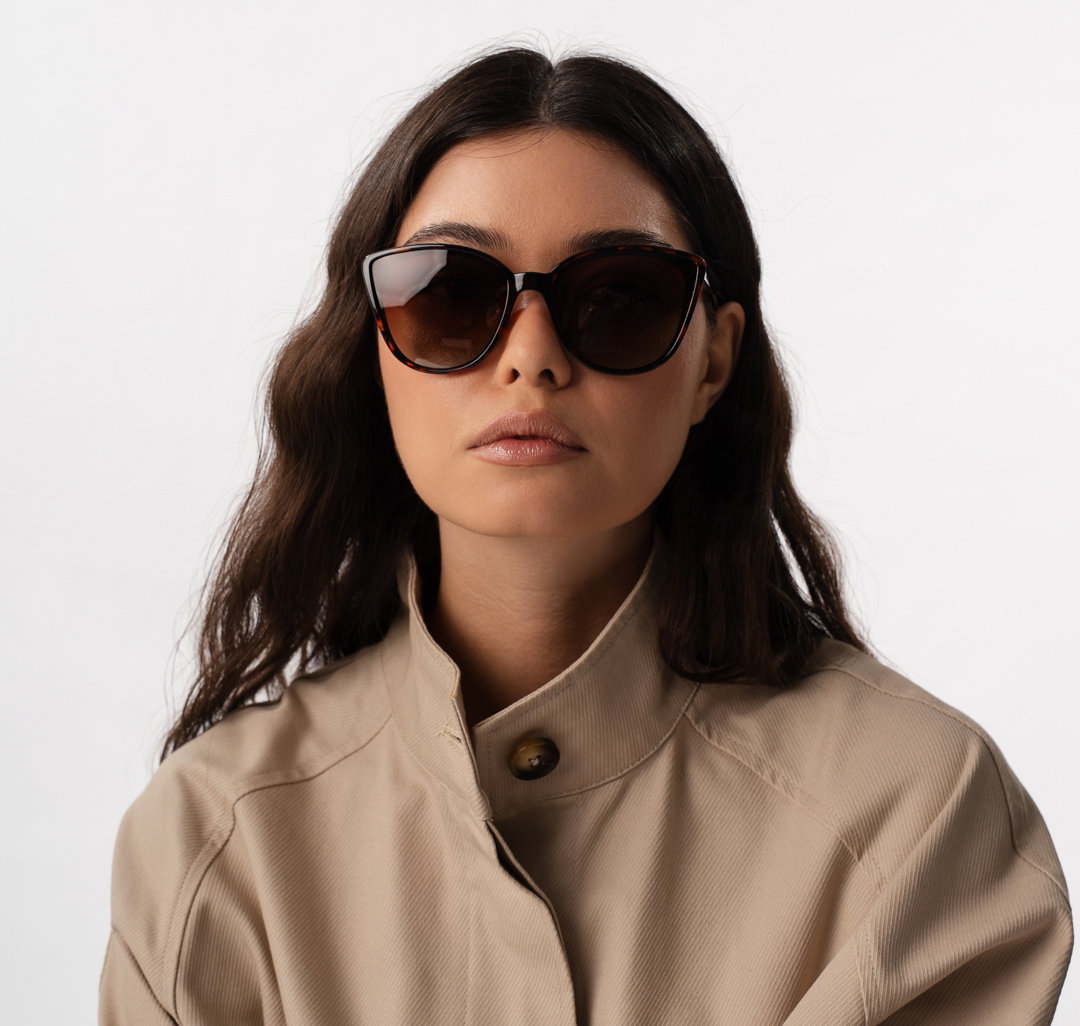 Очки с чехлом Мармалато, цвет коричневый-черный #1