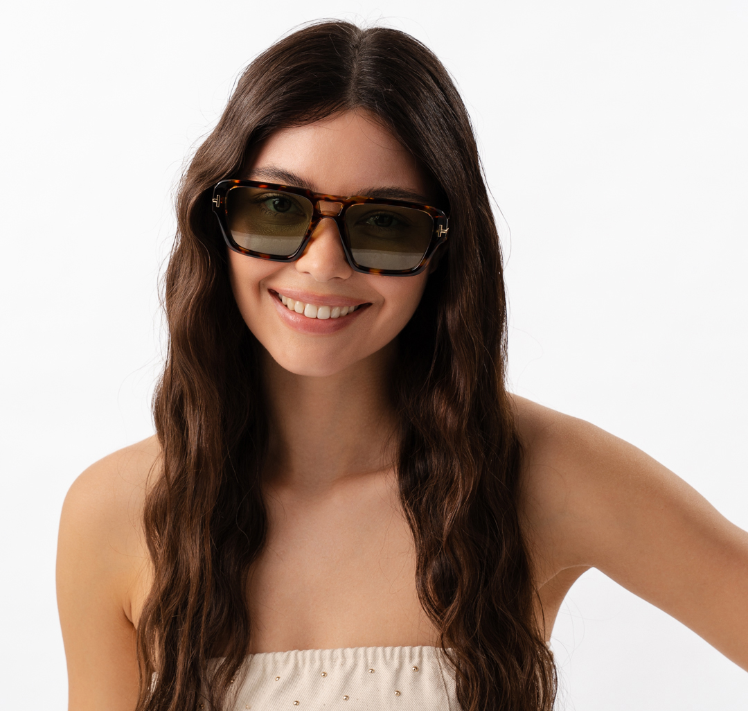 Очки с чехлом Мармалато, цвет черный-зеленый-золото #2