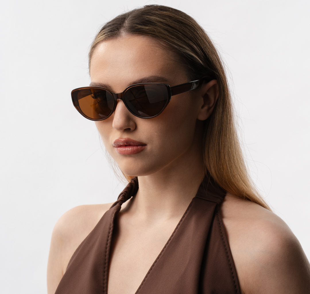 Очки с чехлом Мармалато, цвет коричневый-бежевый #2