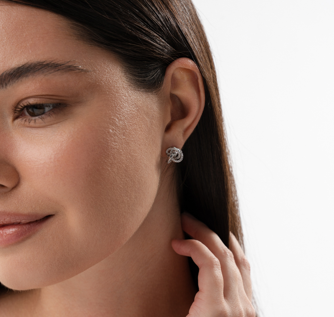 Серьги Мармалато, цвет серебро-прозрачный #2