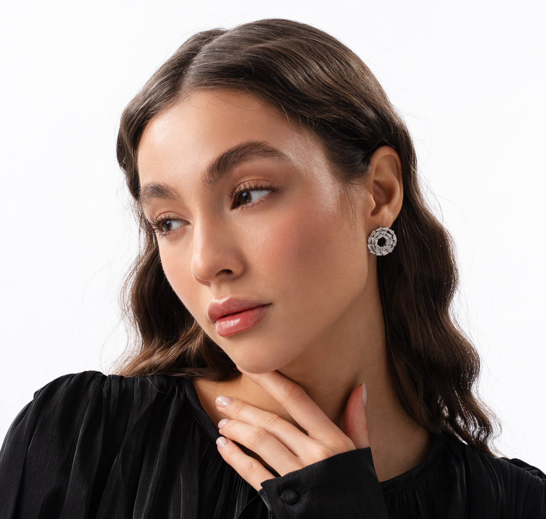 Серьги Мармалато, цвет Серебро-прозрачный #3