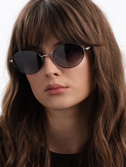 Очки солнцезащитные с поляризацией черные-СЕРЕБРО