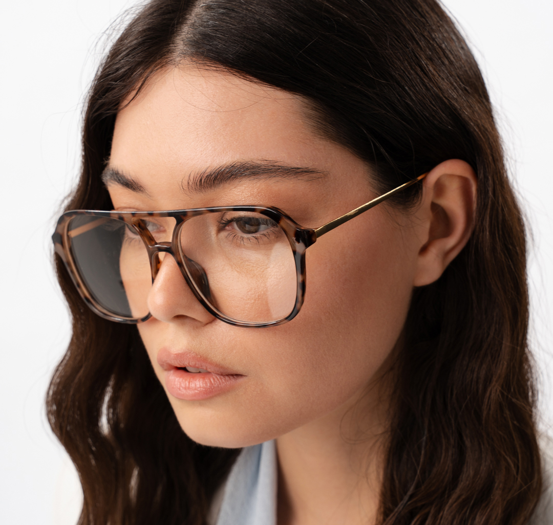 Очки с чехлом Мармалато, цвет прозрачный-золото-мультиколор #1