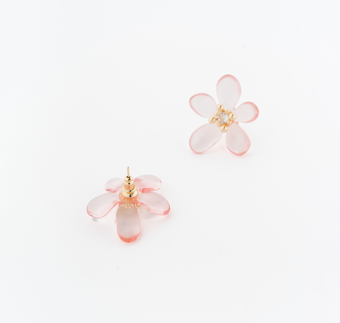 Серьги Мармалато, цвет светло-розовый-золото #4