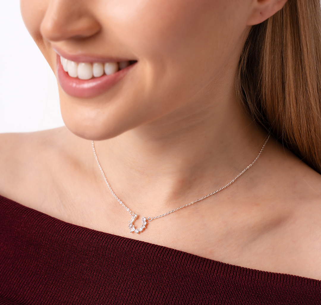 Колье Мармалато, цвет серебро-прозрачный #5