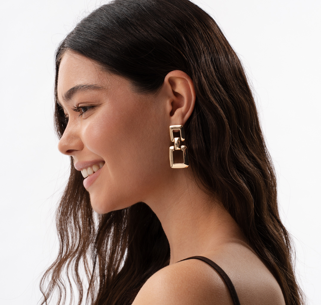 Серьги Мармалато, цвет золото #3