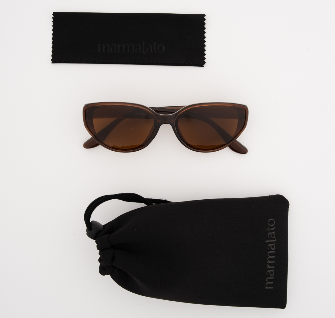 Очки с чехлом Мармалато, цвет коричневый-бежевый #7