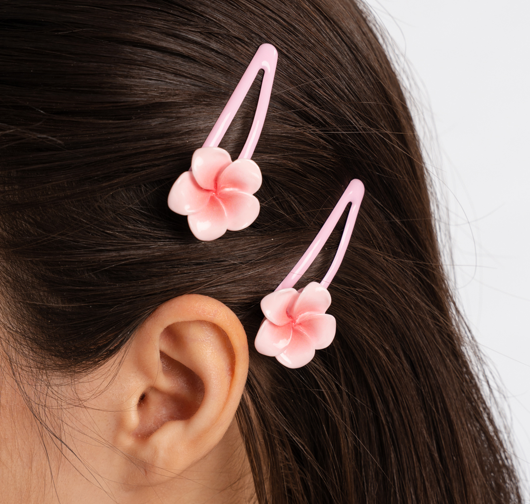 Набор зажимов (2 шт) Мармалато, цвет светло розовый-розовый #2